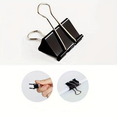 12pcs Long Tail Clip for Office Paper Organization