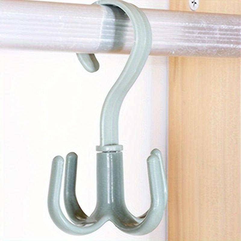 Scarf Belt Clothes Storage Rack Hook 360 Degrees Rotation 20 Claw Scarf Rack