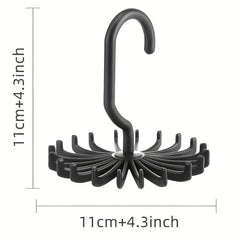 Scarf Belt Clothes Storage Rack Hook 360 Degrees Rotation 20 Claw Scarf Rack