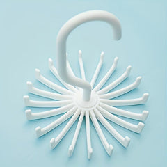 Scarf Belt Clothes Storage Rack Hook 360 Degrees Rotation 20 Claw Scarf Rack