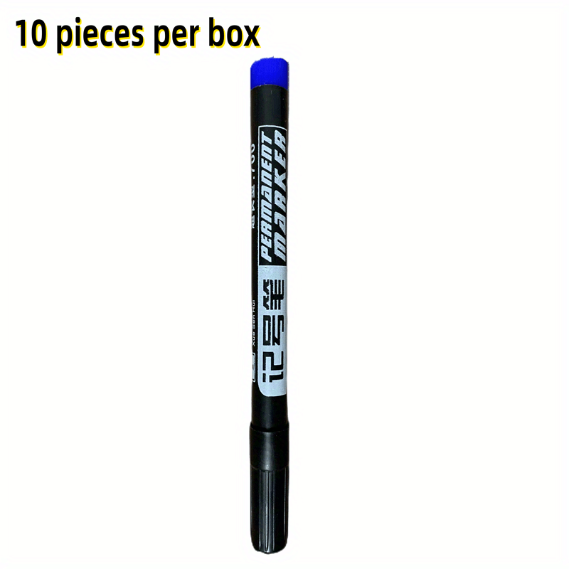 10pcs Oily Waterproof Marker Pen Permanent Paint Colorful Marker Pen