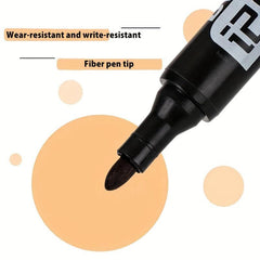 10pcs Oily Waterproof Marker Pen Permanent Paint Colorful Marker Pen