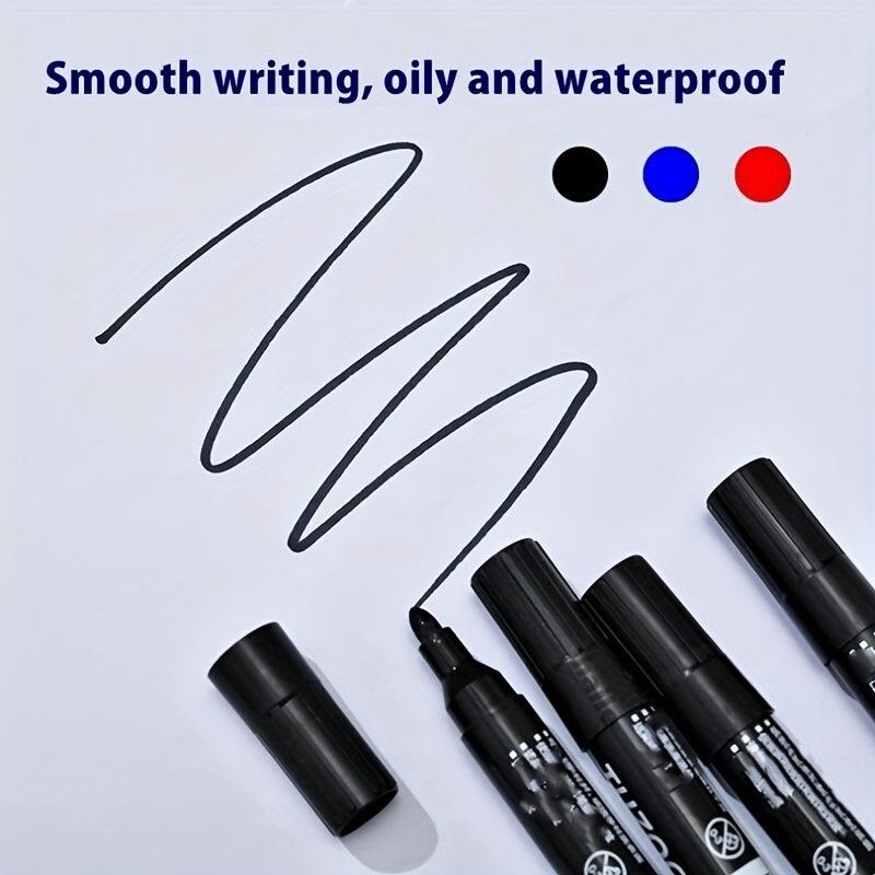10pcs Oily Waterproof Marker Pen Permanent Paint Colorful Marker Pen