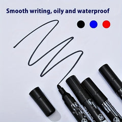 10pcs Oily Waterproof Marker Pen Permanent Paint Colorful Marker Pen