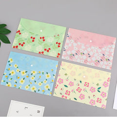4pcs A4 File Bag Cartoon Animal Floral PVC Folder