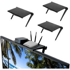 TV Monitor Organizer Shelf for Home & Office Storage