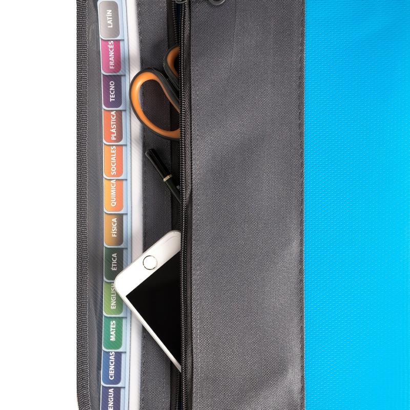 Accordion File Folder 13 Pocket with Zipper Closure, Front Pocket, Letter Size