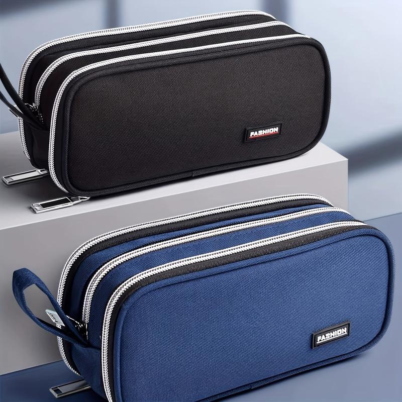 Large Pencil Pouch Stationery Bag Pencil Case Handheld Cosmetic B