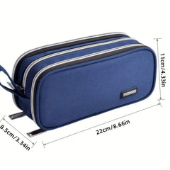 Large Pencil Pouch Stationery Bag Pencil Case Handheld Cosmetic B