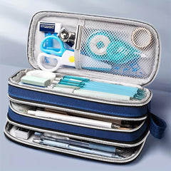 Large Pencil Pouch Stationery Bag Pencil Case Handheld Cosmetic B