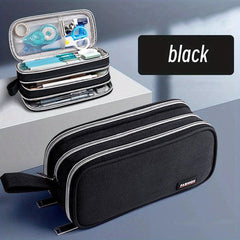 Large Pencil Pouch Stationery Bag Pencil Case Handheld Cosmetic B