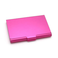 Aluminum Alloy Business Card Holder Metal Box Cover Credit Card Wallet