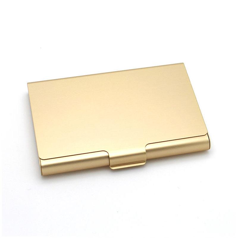 Aluminum Alloy Business Card Holder Metal Box Cover Credit Card Wallet