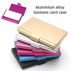 Aluminum Alloy Business Card Holder Metal Box Cover Credit Card Wallet
