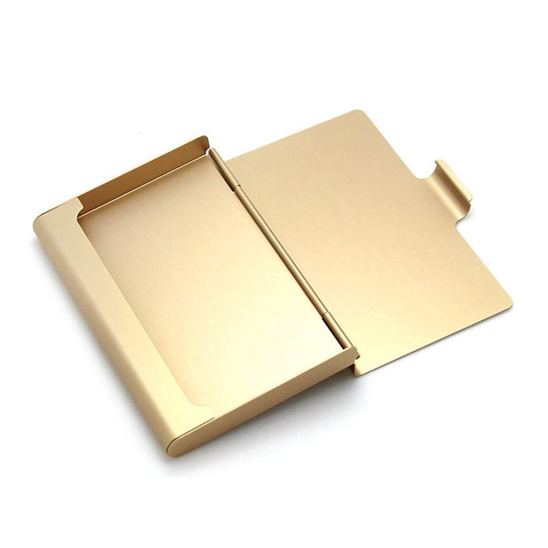Aluminum Alloy Business Card Holder Metal Box Cover Credit Card Wallet
