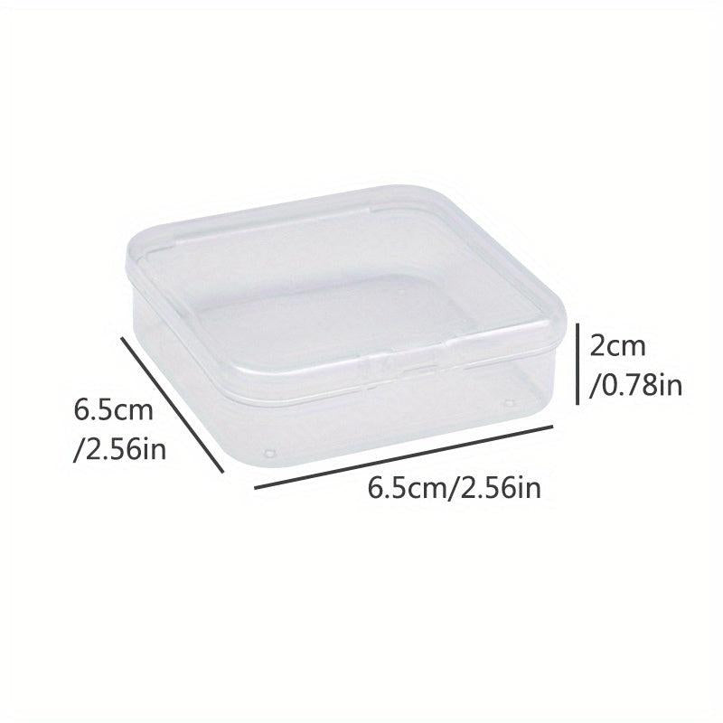 12pcs Small Transparent Plastic Storage Box Jewelry DIY Craft