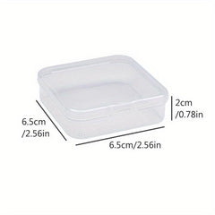 12pcs Small Transparent Plastic Storage Box Jewelry DIY Craft