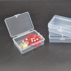 12pcs Small Transparent Plastic Storage Box Jewelry DIY Craft