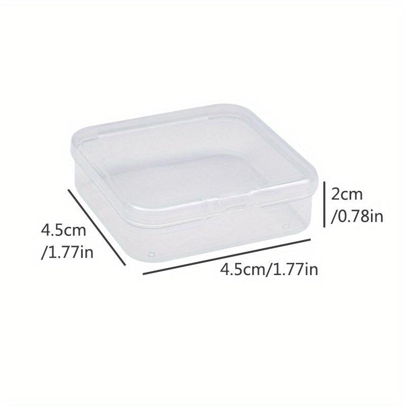 12pcs Small Transparent Plastic Storage Box Jewelry DIY Craft