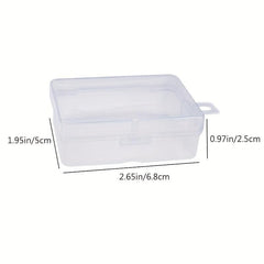12pcs Small Transparent Plastic Storage Box Jewelry DIY Craft