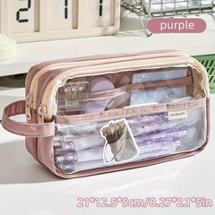 Large Capacity Pencil Case Portable Stationery Bag