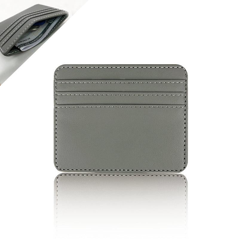 Slim Minimalist Wallet Business Card Case PU Leather