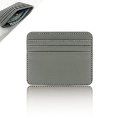 Slim Minimalist Wallet Business Card Case PU Leather
