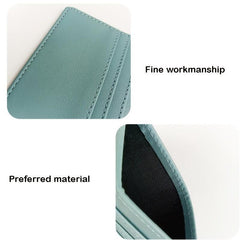 Slim Minimalist Wallet Business Card Case PU Leather