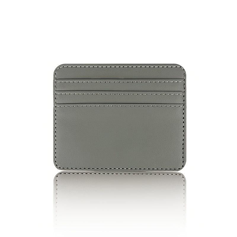 Slim Minimalist Wallet Business Card Case PU Leather