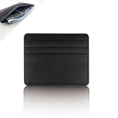 Slim Minimalist Wallet Business Card Case PU Leather