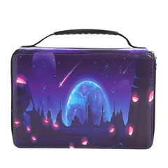 Slots Galaxy Colored Pencil Case with PU Leather Cover
