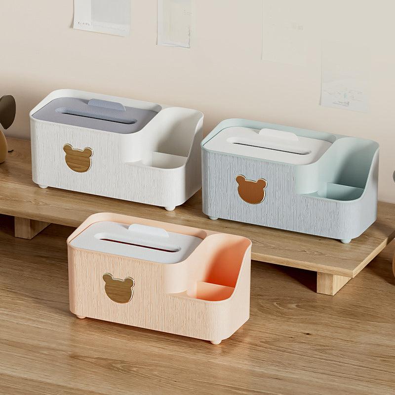 Little Bear Desktop Storage Box for Living Room, Coffee Table, Tissue Box