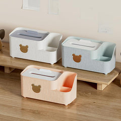 Little Bear Desktop Storage Box for Living Room, Coffee Table, Tissue Box