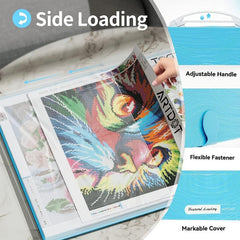 A3 Storage Book Diamond Art Portfolio Folder 30 Pocket Sleeves Protectors