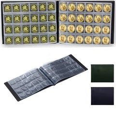 240 Pockets Mesh Leather Binder Coin Collection Book Large Capacity