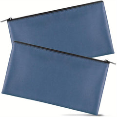 2 Money Bags With Zipper 27x15 Cm Cash Bank Bag Pouch Wallet Cosmetics