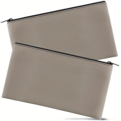 2 Money Bags With Zipper 27x15 Cm Cash Bank Bag Pouch Wallet Cosmetics