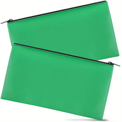 2 Money Bags With Zipper 27x15 Cm Cash Bank Bag Pouch Wallet Cosmetics