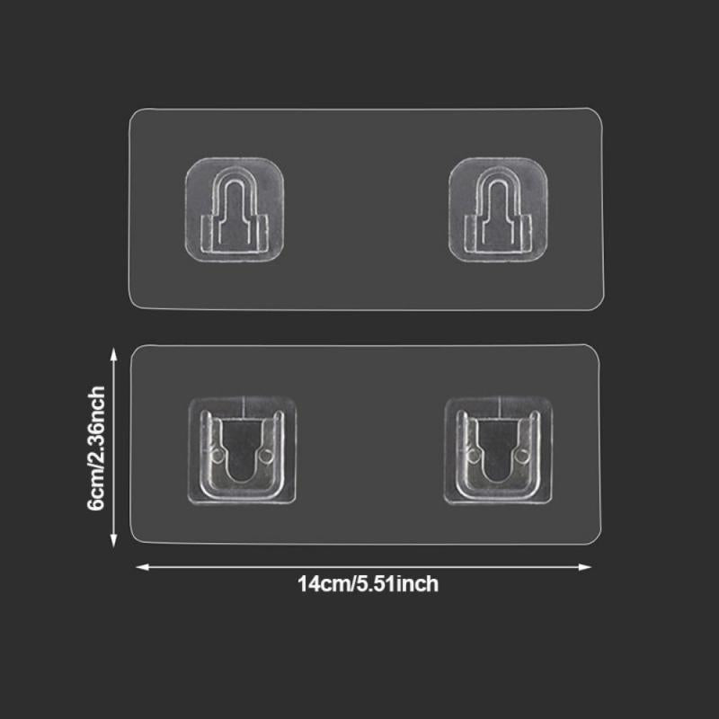 2pcs Purpose Hooks Bathroom Storage Shelf Wall Mounted Home Accessories