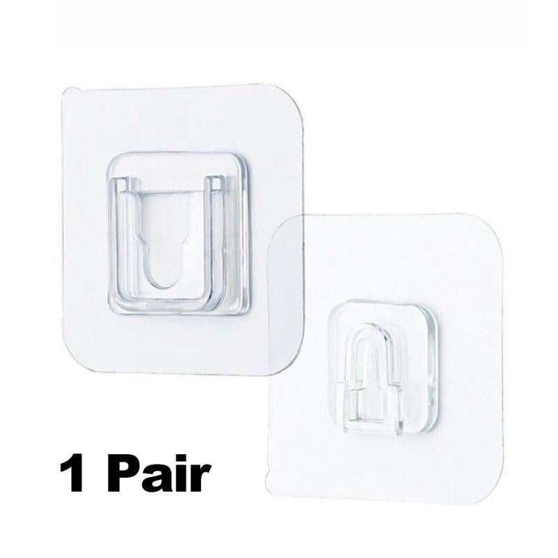 2pcs Purpose Hooks Bathroom Storage Shelf Wall Mounted Home Accessories