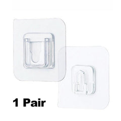 2pcs Purpose Hooks Bathroom Storage Shelf Wall Mounted Home Accessories