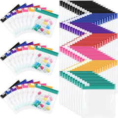 7pcs Reusable Pill Pouch Bags Zippered Pill Pouch Set