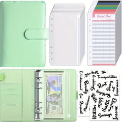 Macaron PU Leather A6 Binder Notebook with Zipper Bag