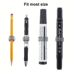 5pcs Silvery Pen Holder Clips Manganese Steel Self Adhesive Organizer
