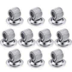 5pcs Silvery Pen Holder Clips Manganese Steel Self Adhesive Organizer