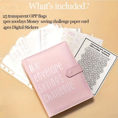 100 Envelope Challenge Binder for Budgeting Planner & Saving