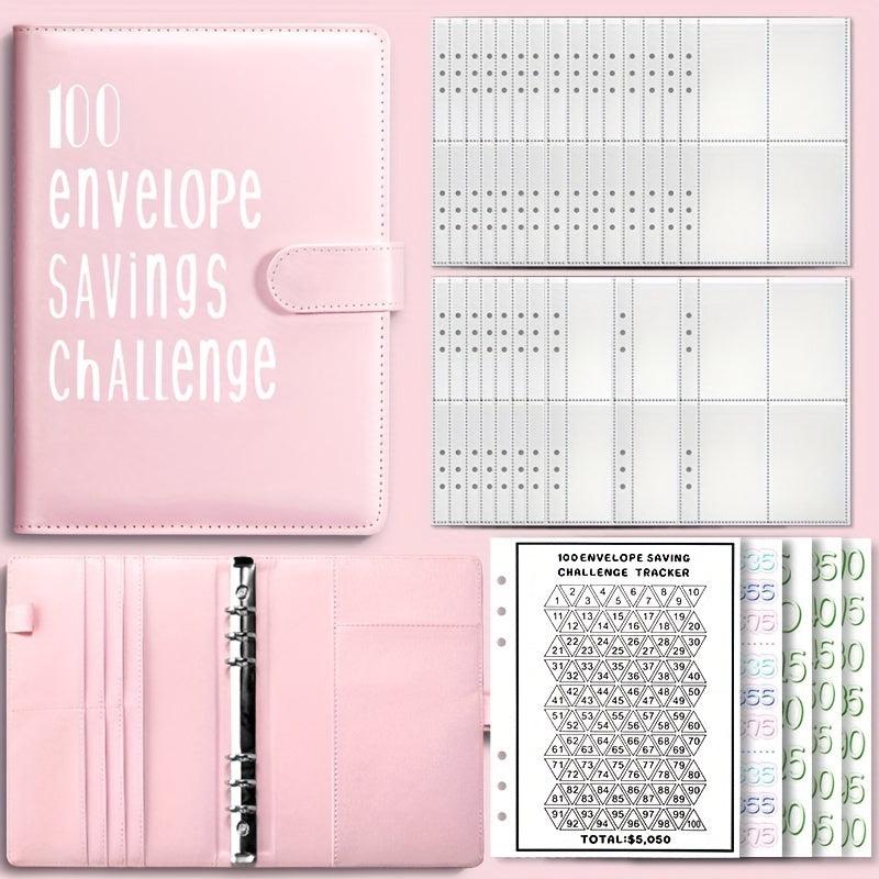100 Envelope Challenge Binder for Budgeting Planner & Saving