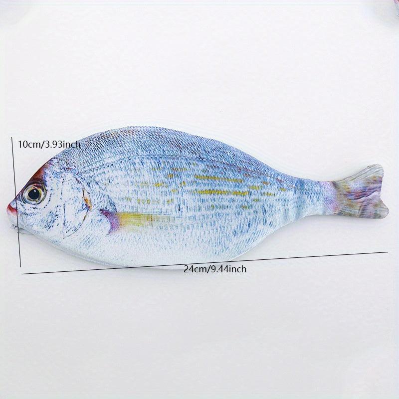 Crucian Pencil Bag Zipper Case Salt Fish Shaped Funny Handbag