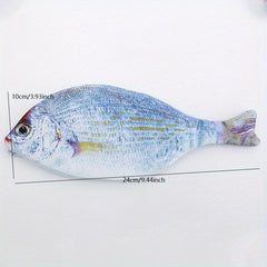 Crucian Pencil Bag Zipper Case Salt Fish Shaped Funny Handbag