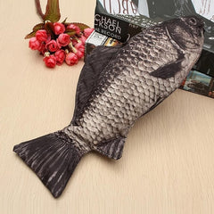 Crucian Pencil Bag Zipper Case Salt Fish Shaped Funny Handbag